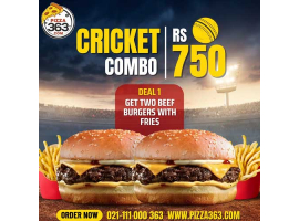 Pizza 363 Cricket Combo Deal 1 For Rs.750/-image-1758